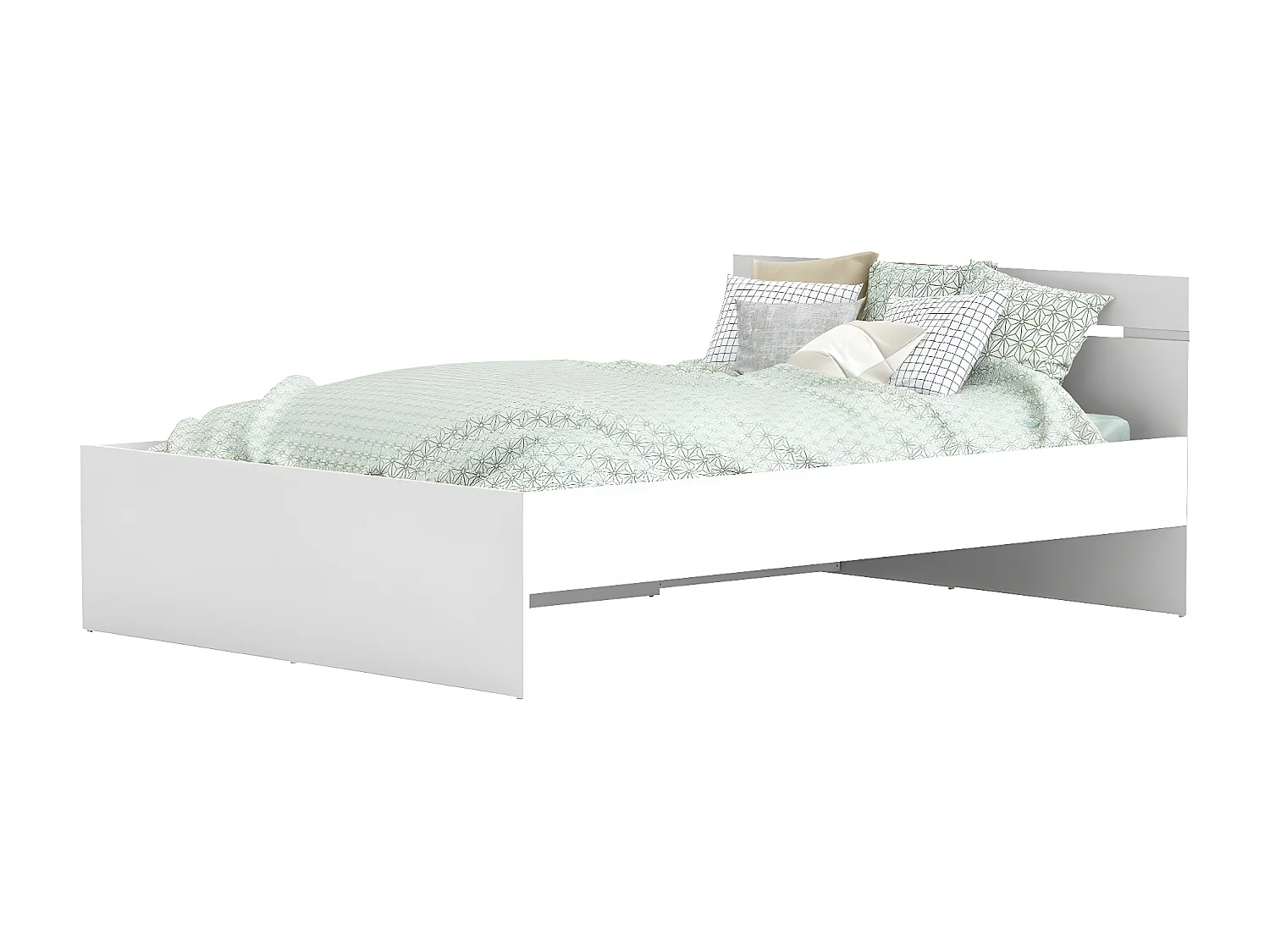 Bed met 2 laden 1 nis - 140x190 cm - Michigan