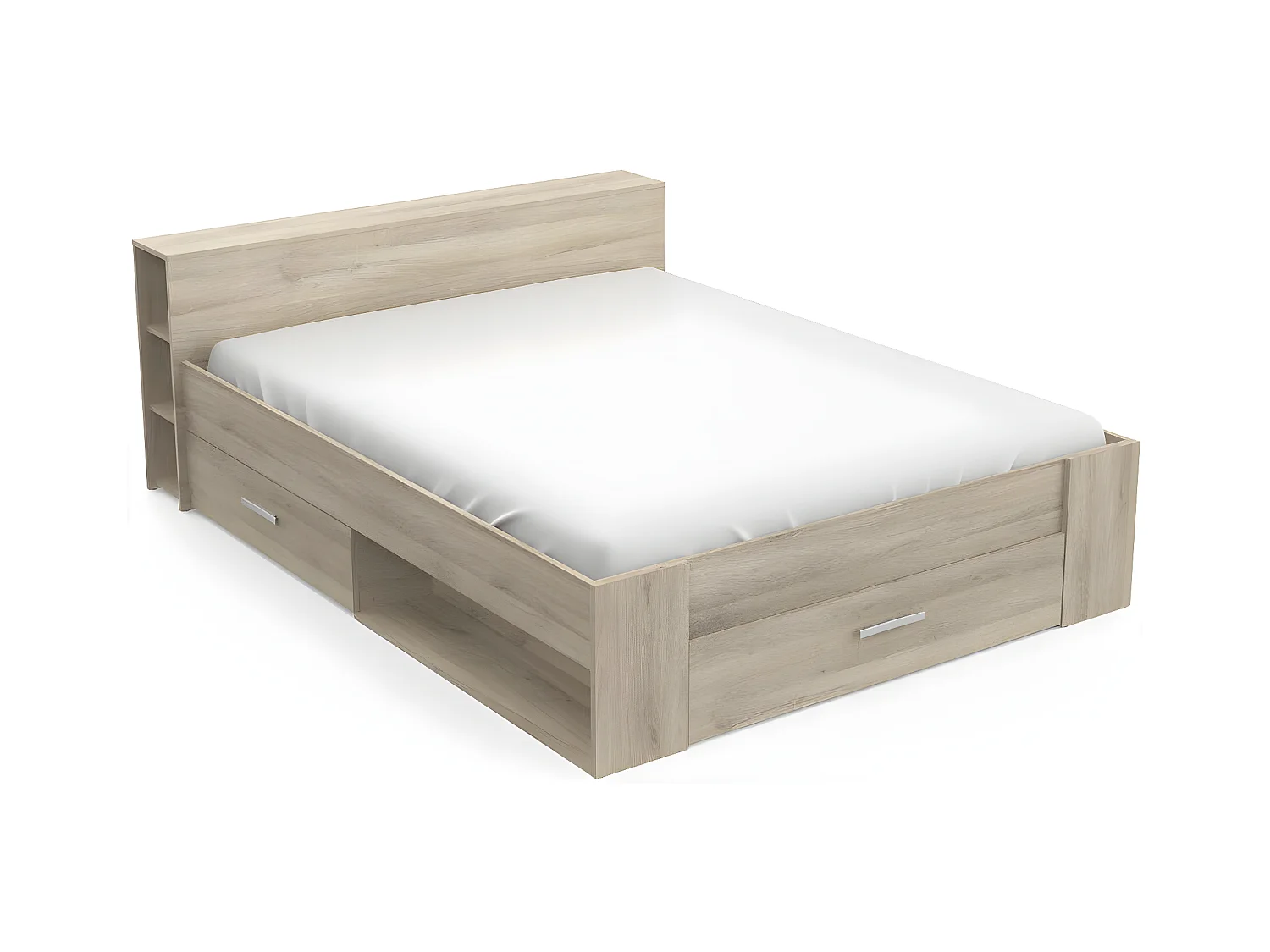 Bed met 2 plaatsen, 3 laden en 8 vakken - 160x200 cm - Pocket