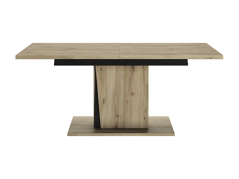 Table rectangulaire extensible effet bois chêne  180225cm