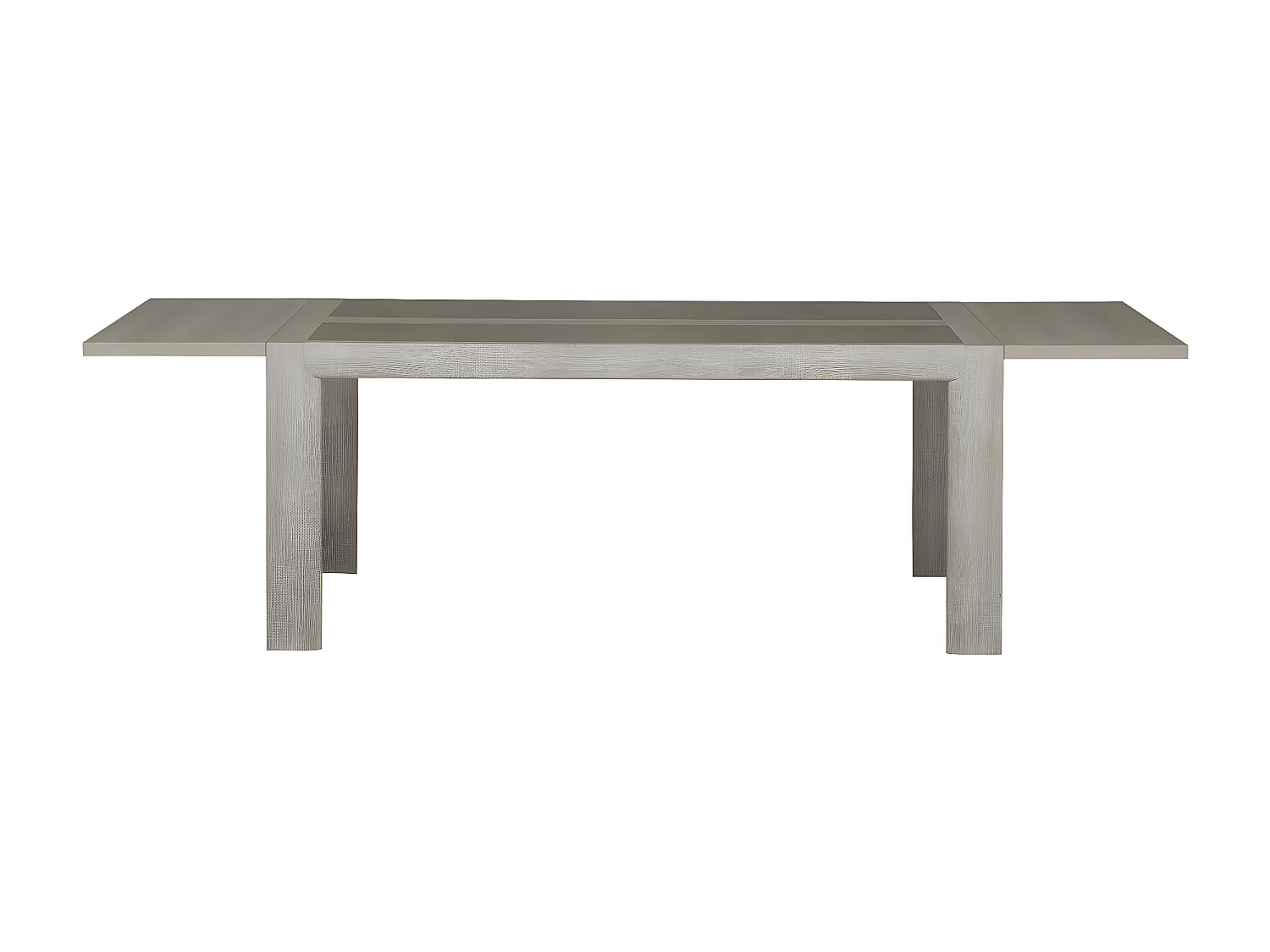 Table à manger rectangulaire 10pers. avec rallonge - Fabrication Française