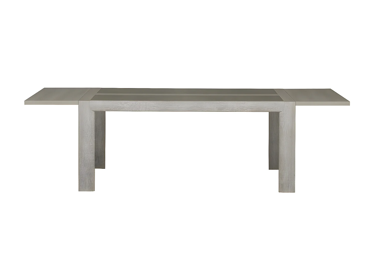 Table à manger rectangulaire 10pers. avec rallonge - Fabrication Française