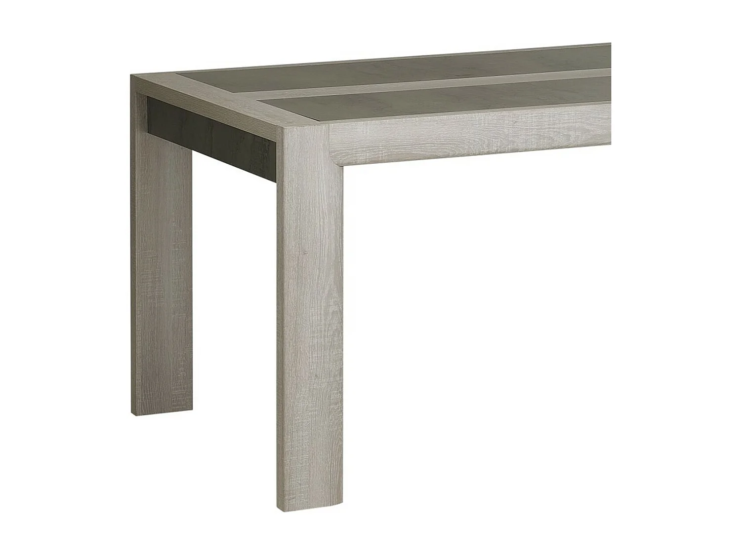 Table à manger rectangulaire 10pers. avec rallonge - Fabrication Française