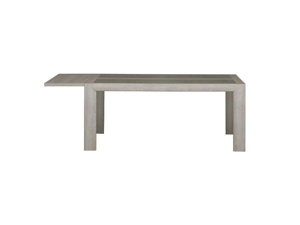 Table à manger rectangulaire 10pers. avec rallonge - Fabrication Française