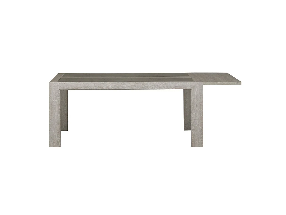 Table à manger rectangulaire 10pers. avec rallonge - Fabrication Française