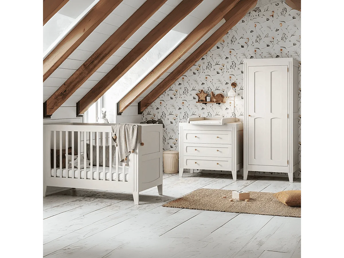 Commode 3 Tiroirs avec Moulures L100 x H92cm - Milenne