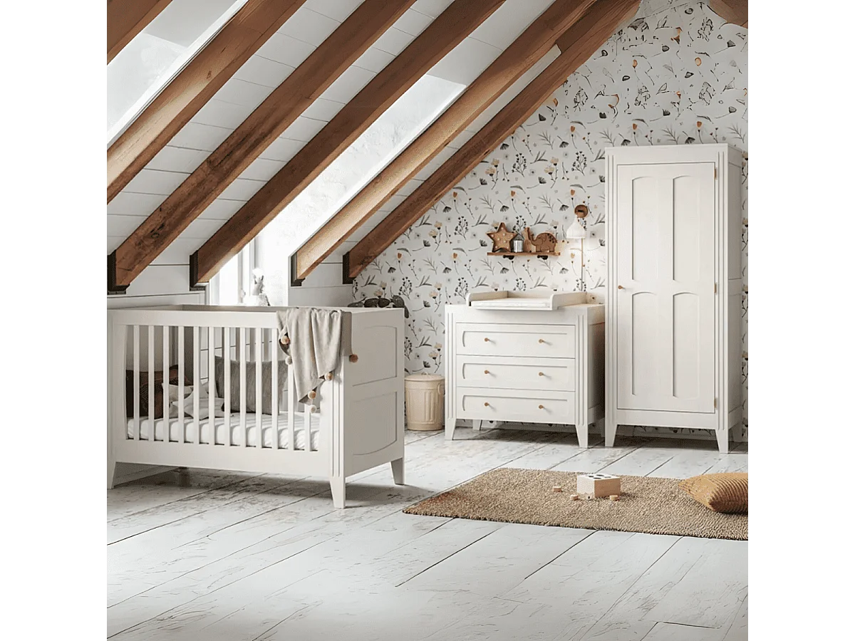 Commode 3 Tiroirs avec Moulures L100 x H92cm - Milenne