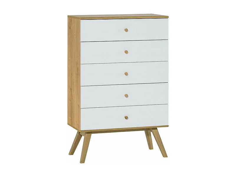 Kommode mit 5 Schubladen L75 cm - NATURE