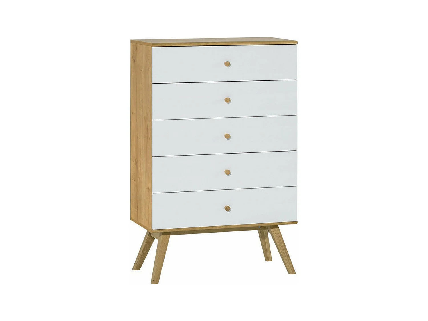 Commode 5 tiroirs L75 cm - NATURE
