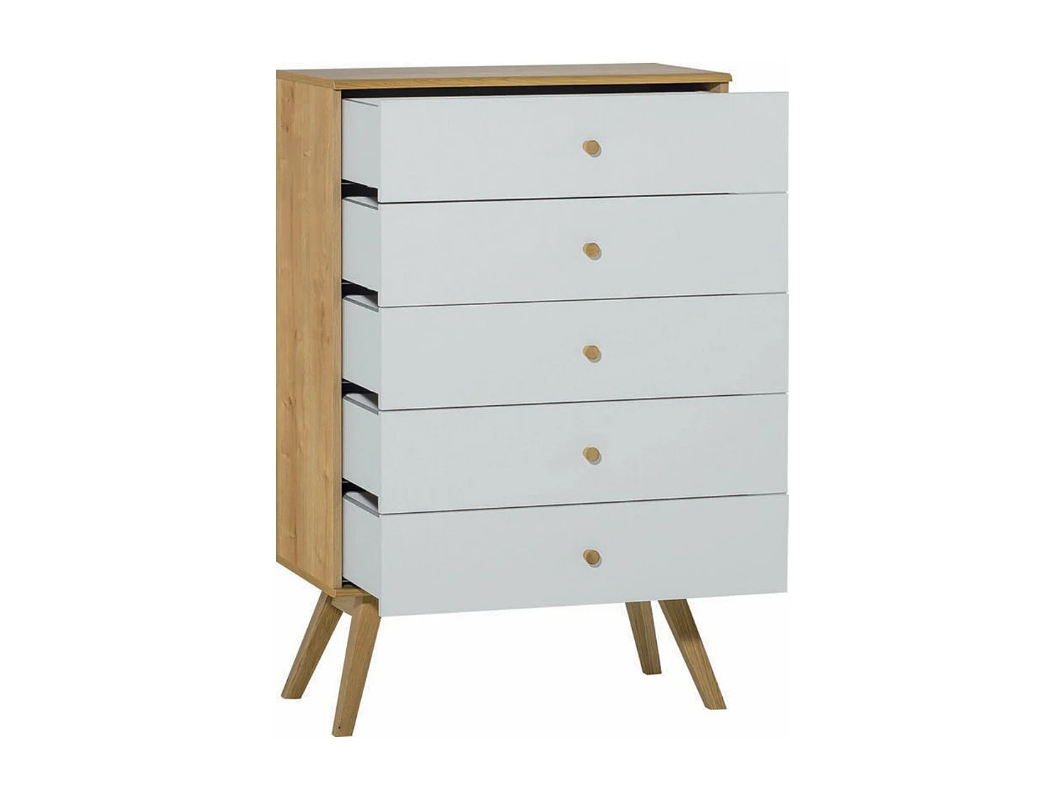 Commode 5 tiroirs L75 cm - NATURE
