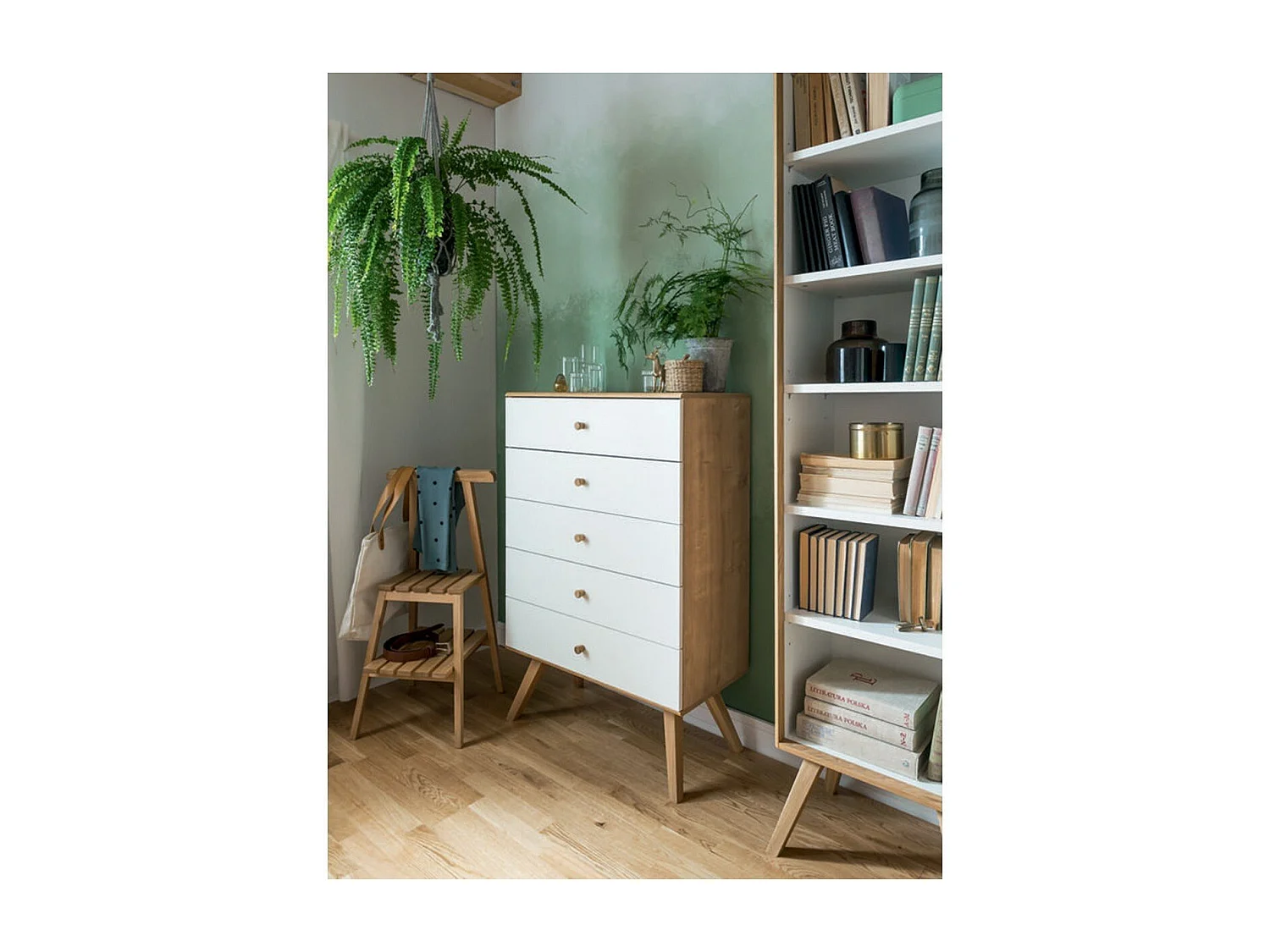 Commode 5 tiroirs L75 cm - NATURE