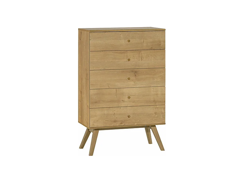 Kommode mit 5 Schubladen L75 cm - NATURE