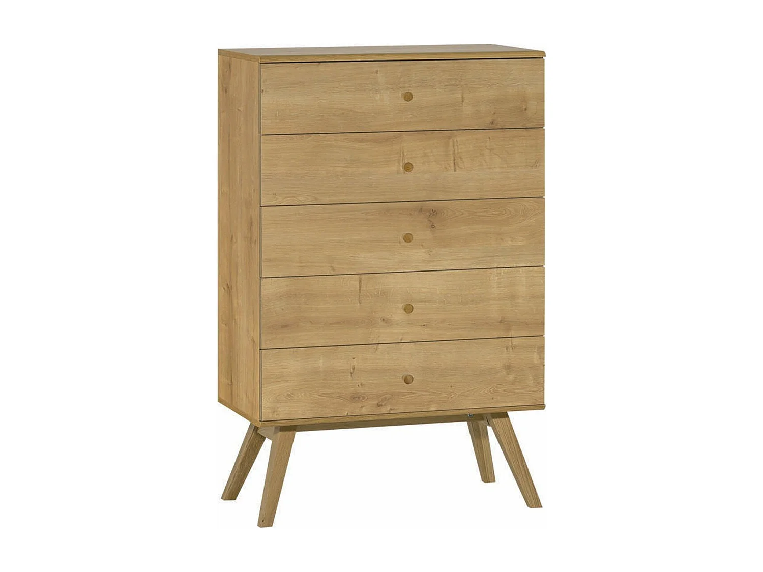 Commode met 5 laden L75 cm - NATURE