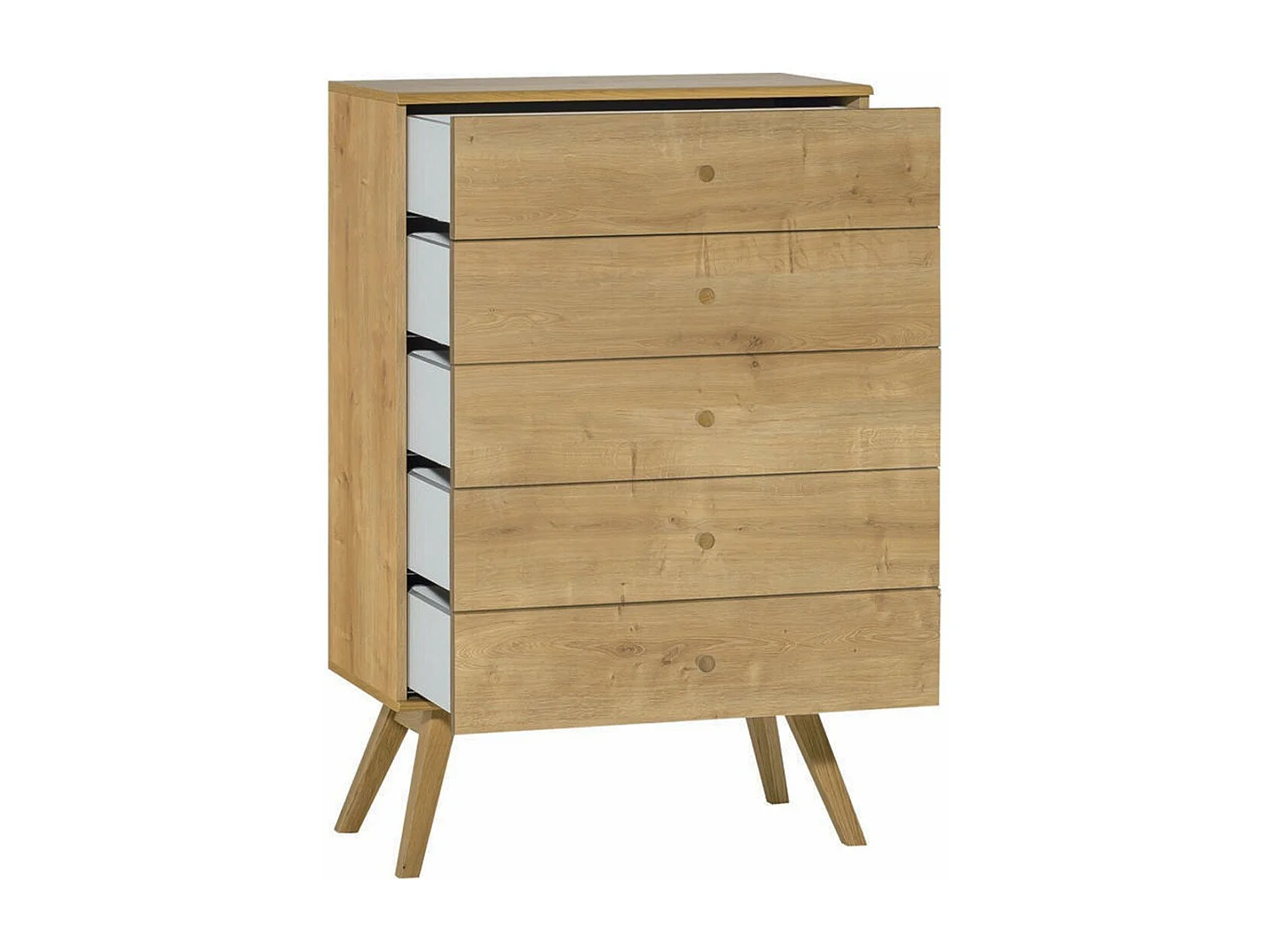 Commode met 5 laden L75 cm - NATURE