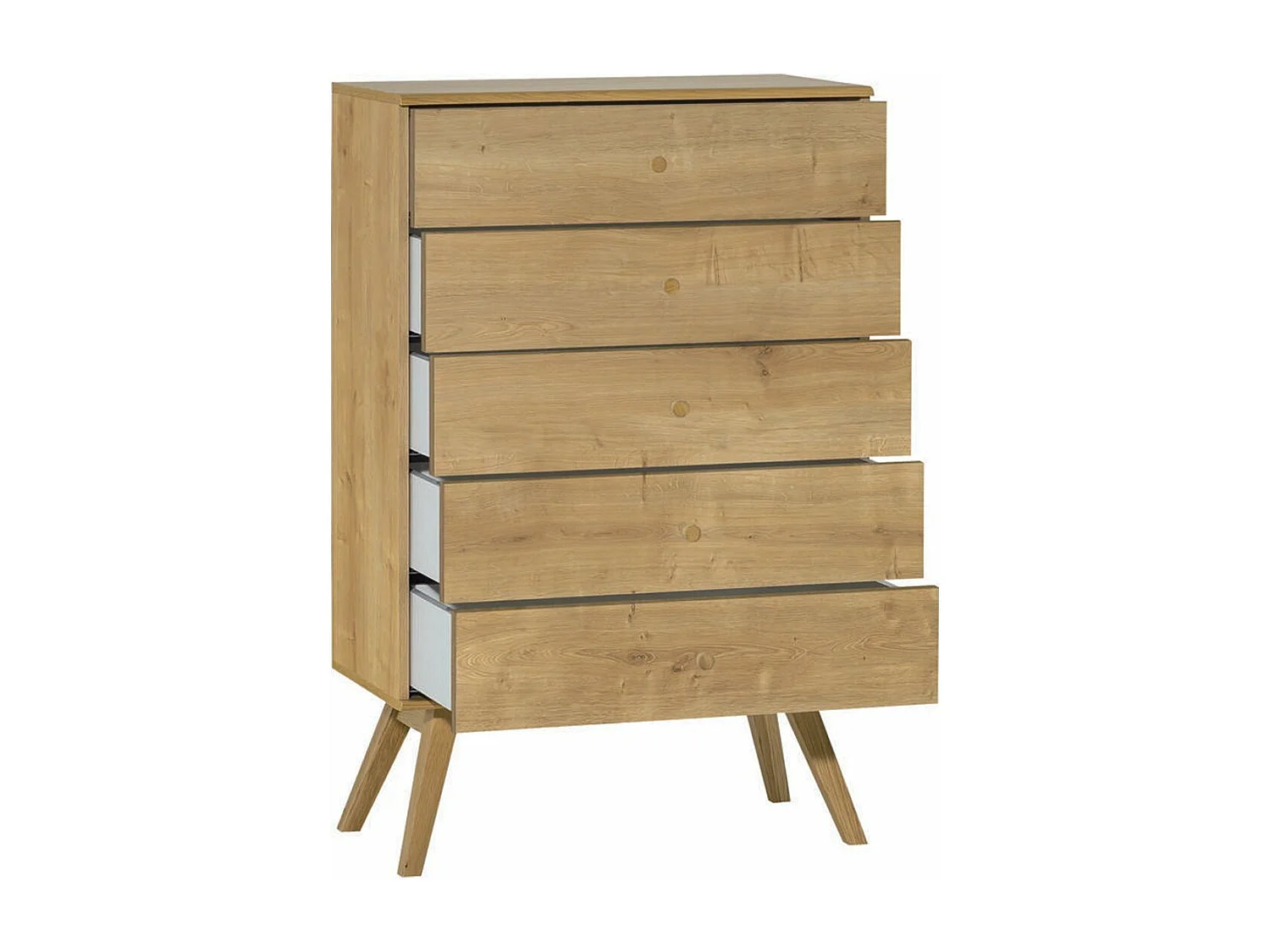 Commode met 5 laden L75 cm - NATURE