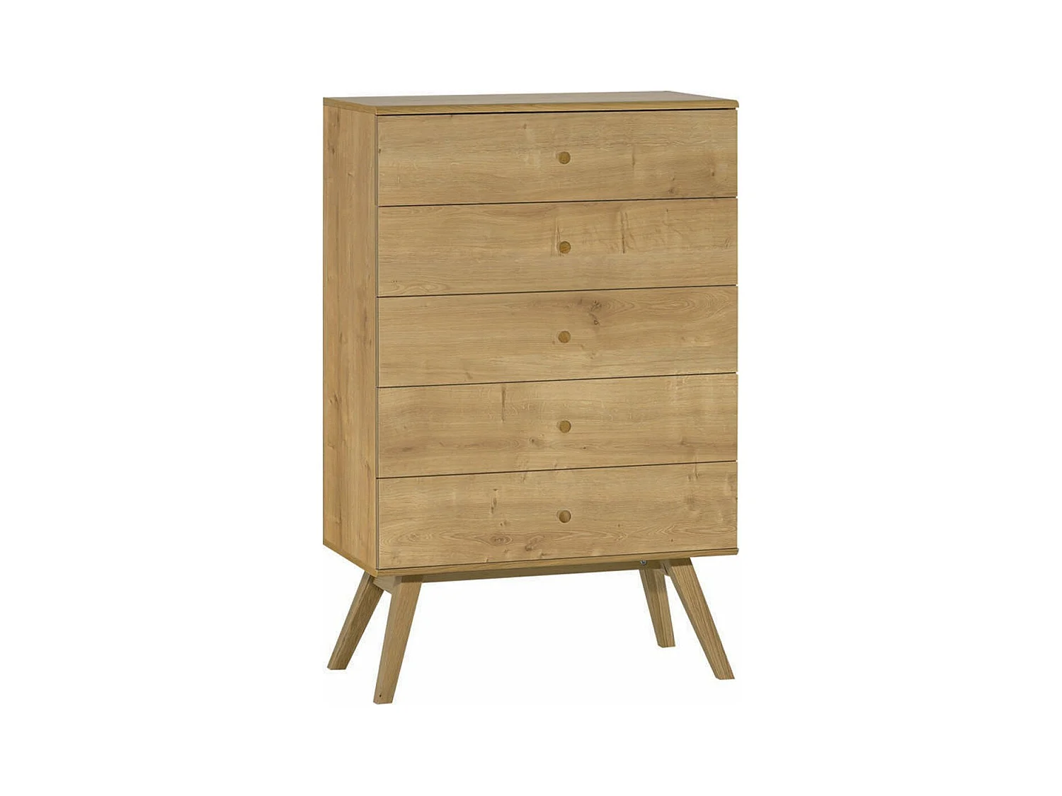 Kommode mit 5 Schubladen L75 cm - NATURE
