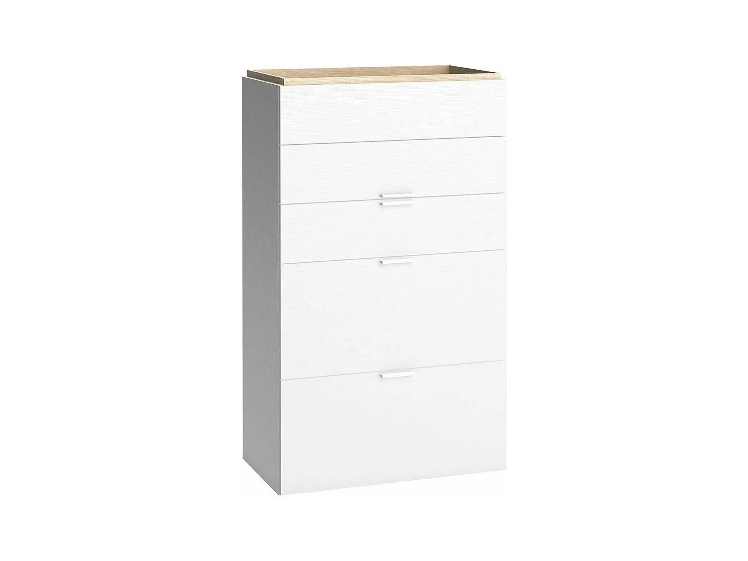 Commode 5 tiroirs blanche - 4YOU