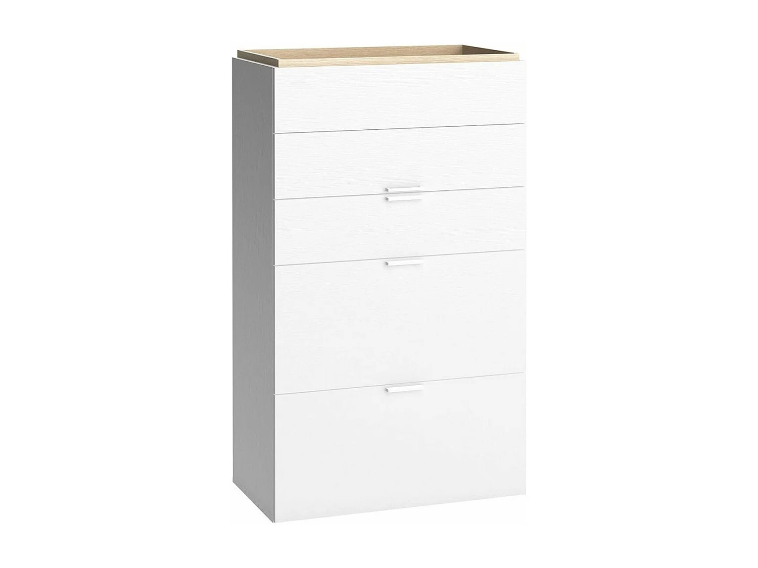 Commode 5 tiroirs blanche - 4YOU