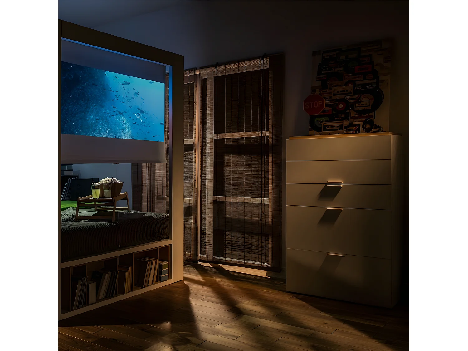 Commode 5 tiroirs blanche - 4YOU