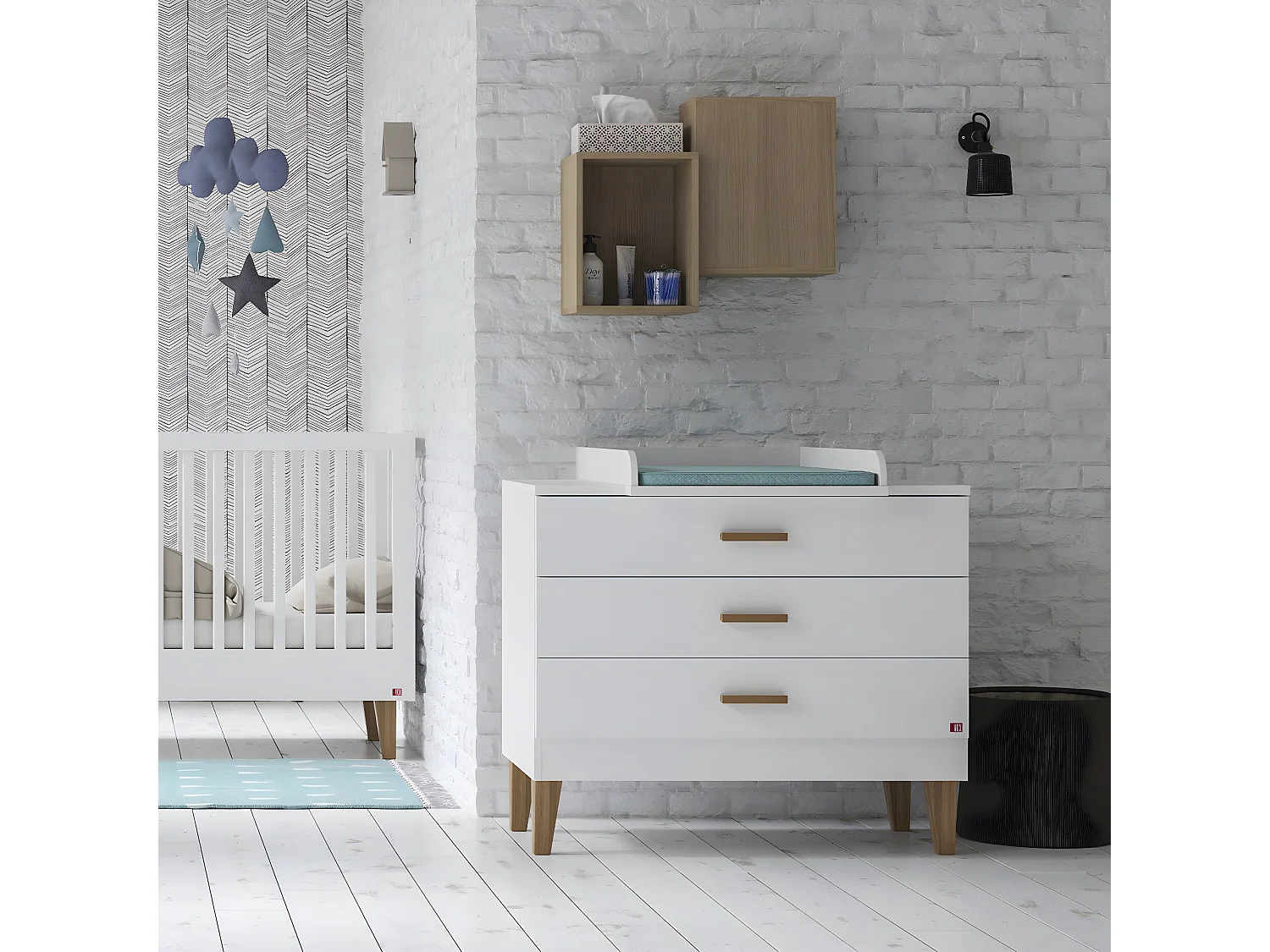 Commode 3 Tiroirs L100 x H86.5 cm -  Lounge