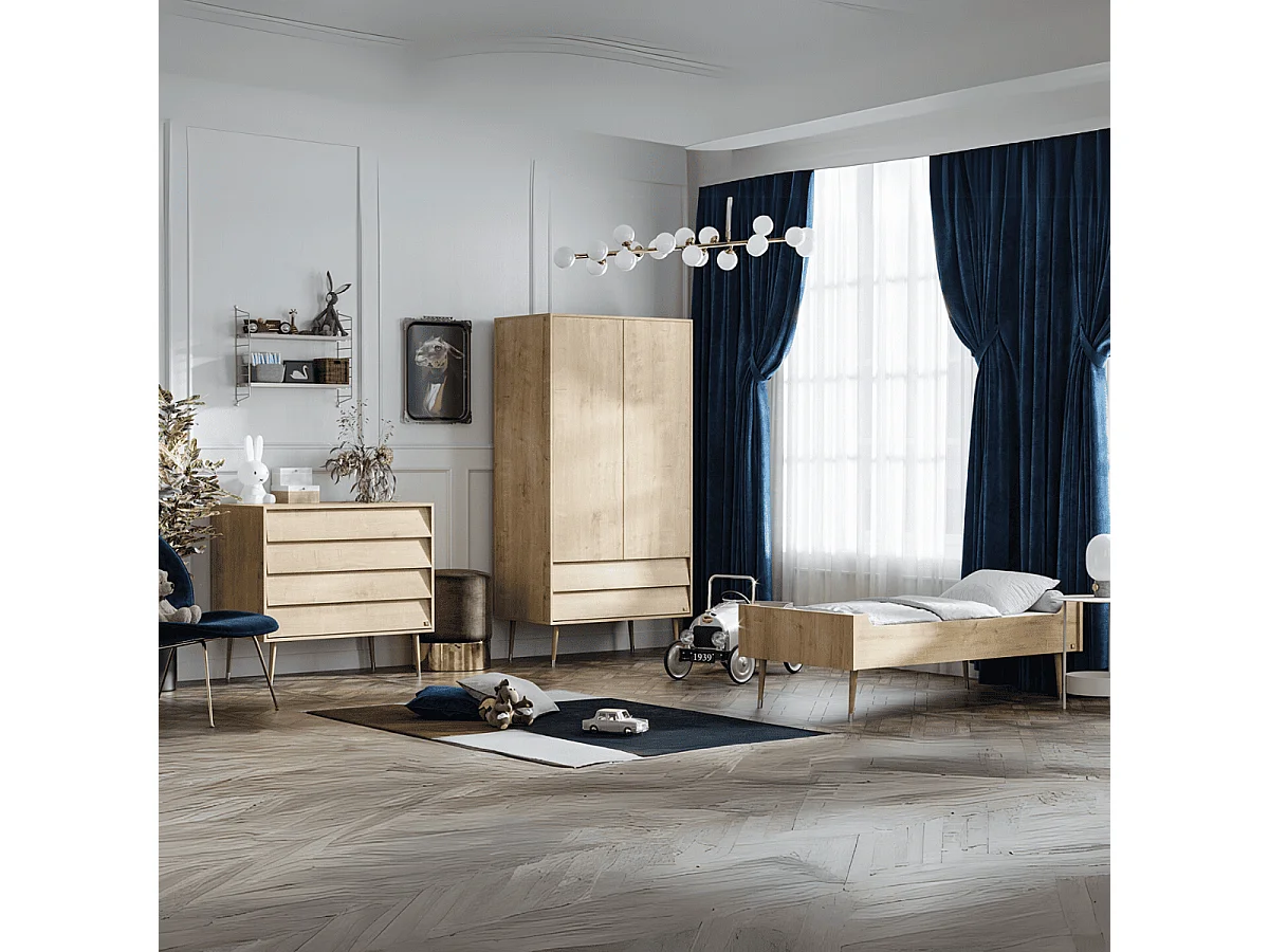 Kommode mit 4 Schubladen L100 x H90cm - Bosque