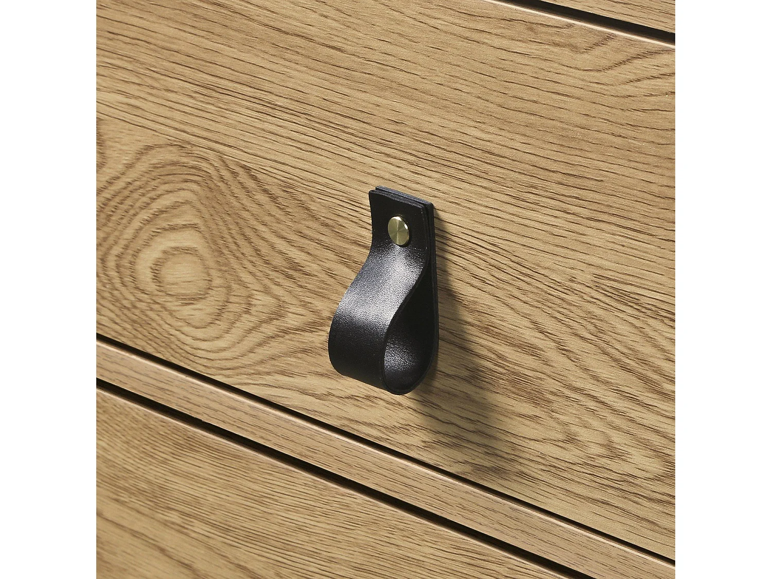 Komoda 3-szufladowa Oak Decor z metalowymi nogami - JILL