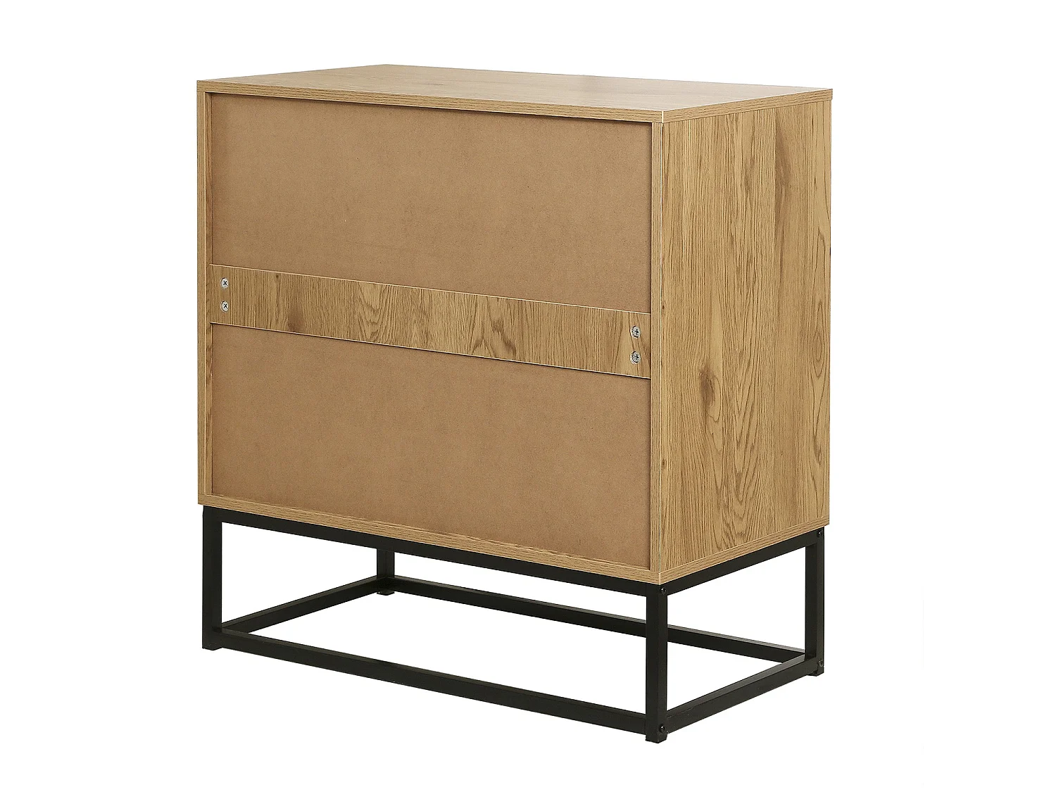 Komoda 3-szufladowa Oak Decor z metalowymi nogami - JILL