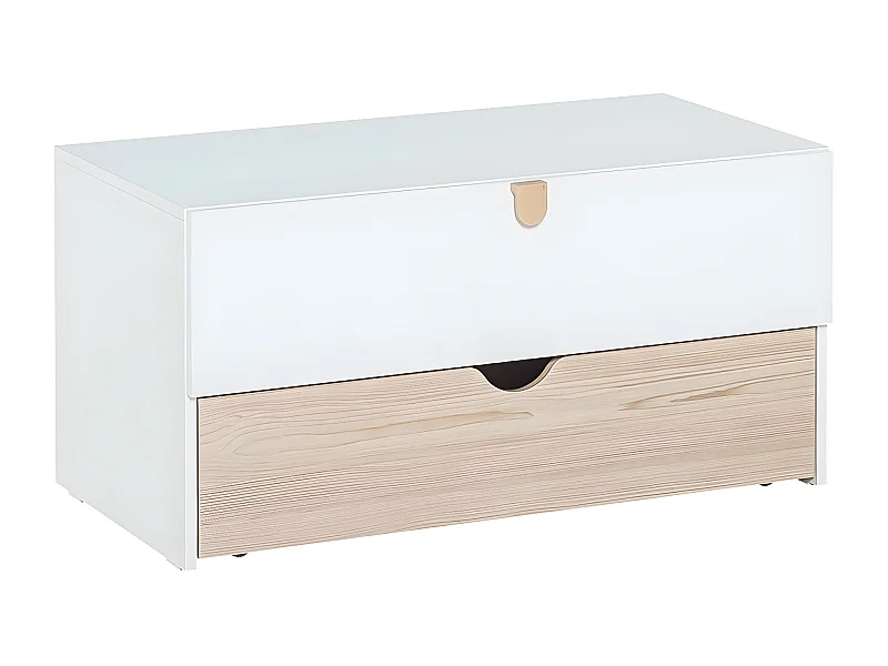 Commode 2 tiroirs dont 1 mobile - Stige