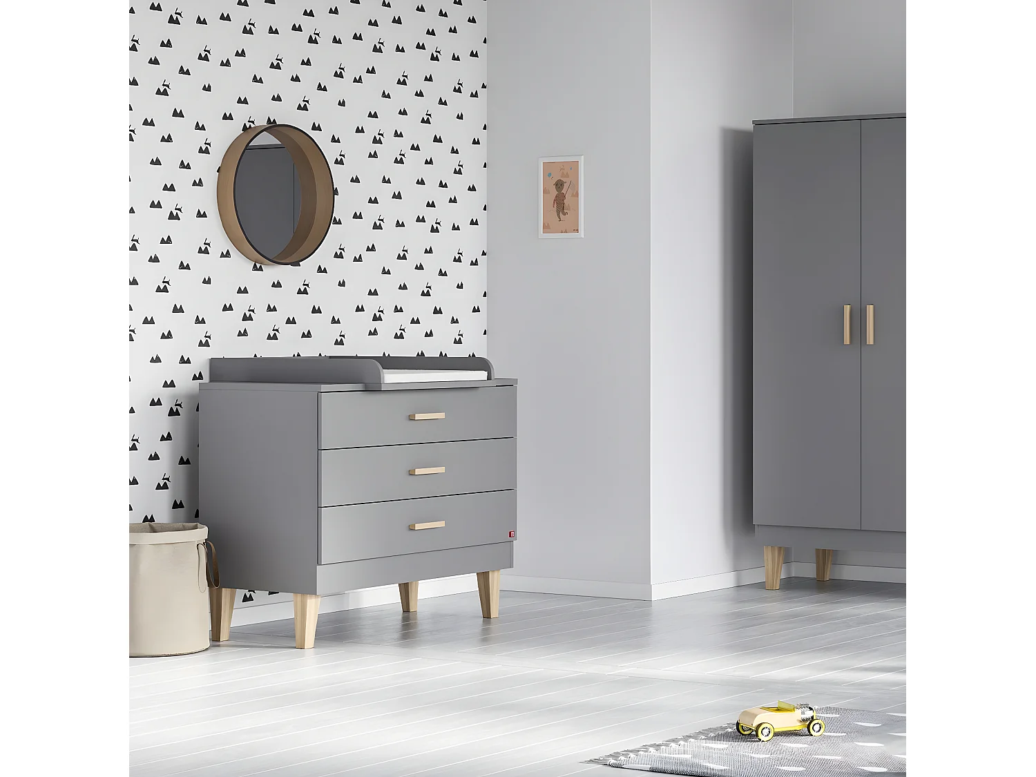 Commode 3 Tiroirs L100 x H86.5 cm -  Lounge