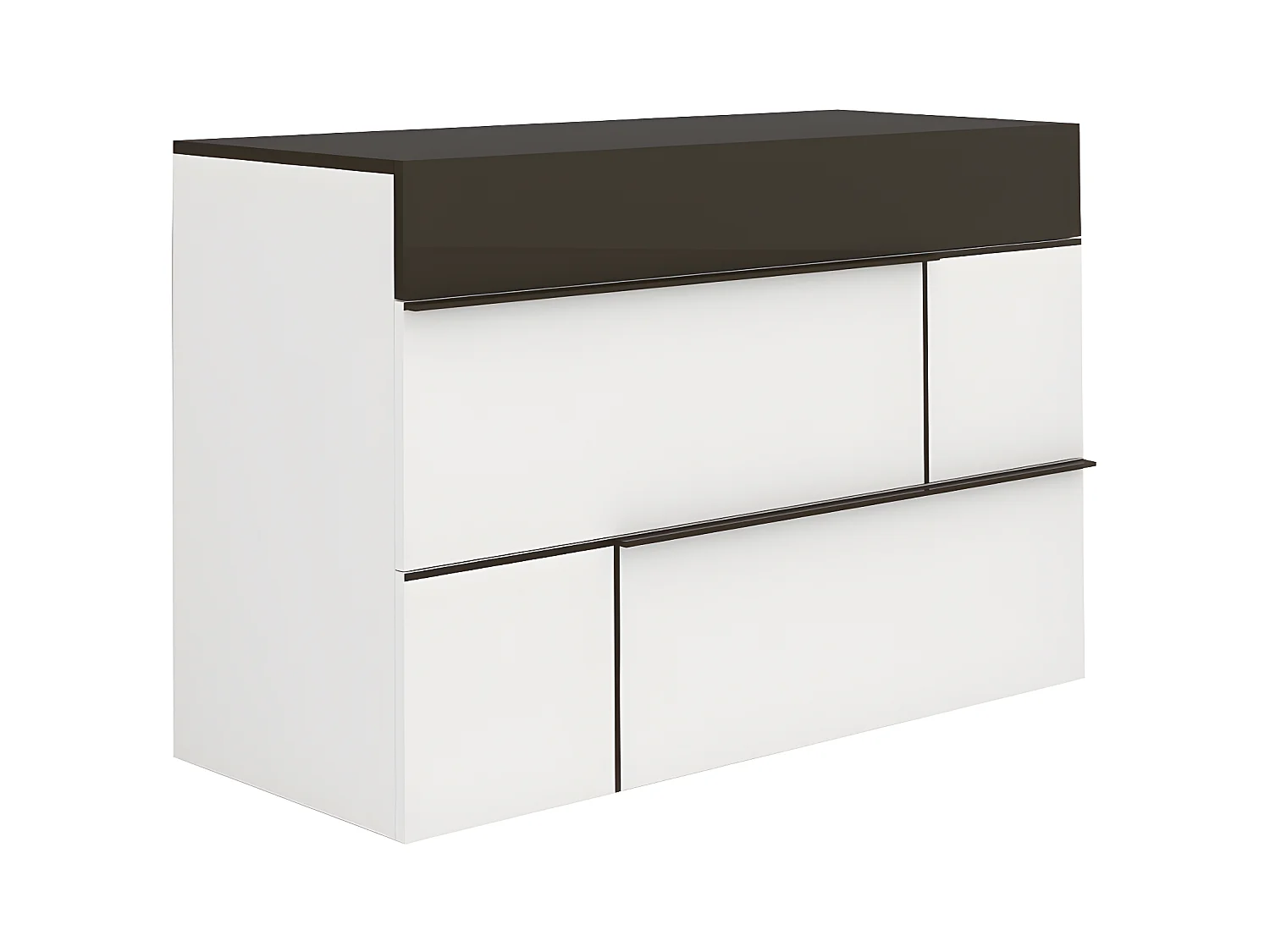 Commode Moderne 3 tiroirs L120 cm - Prado