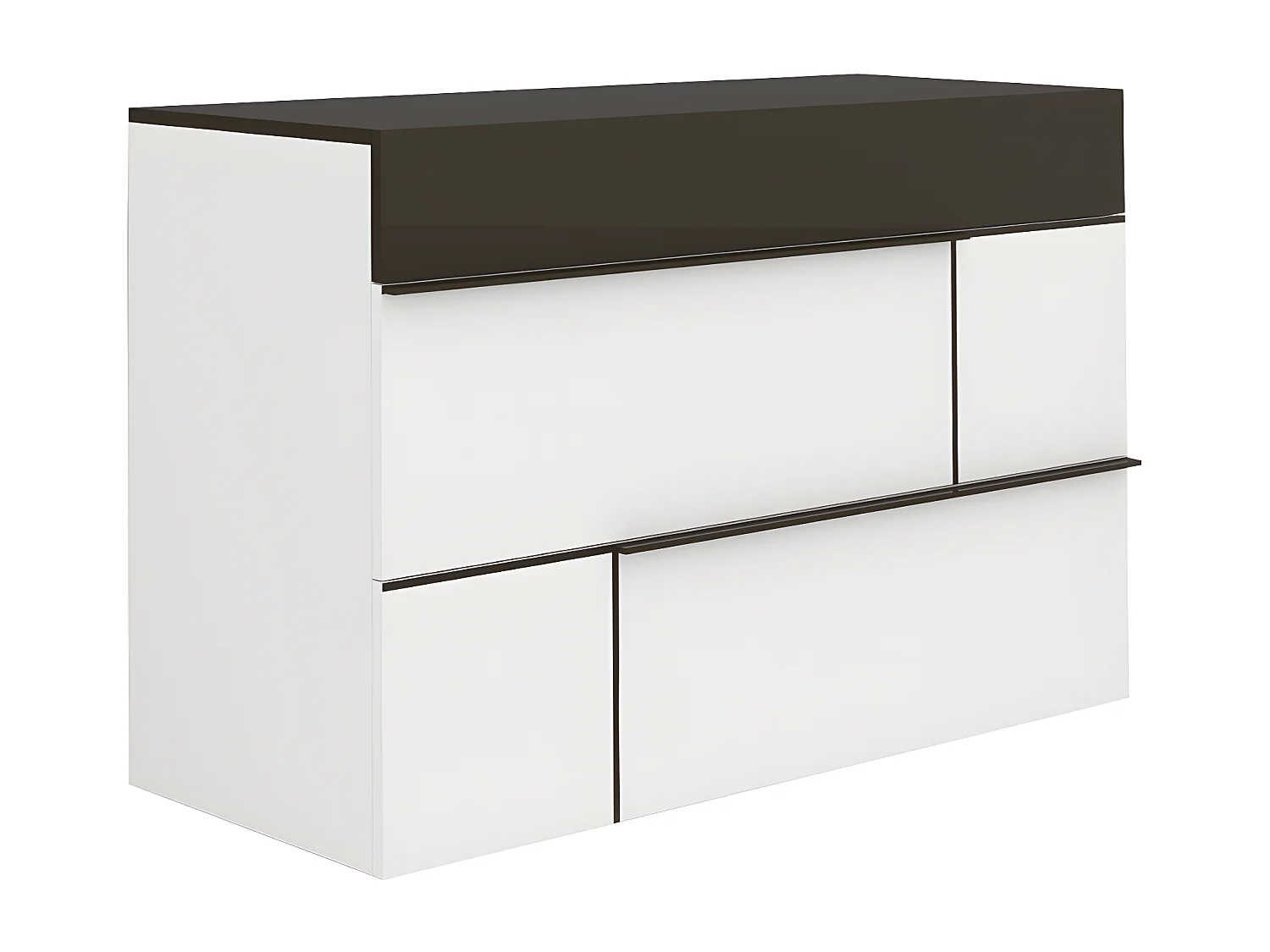 Commode Moderne 3 tiroirs L120 cm - Prado