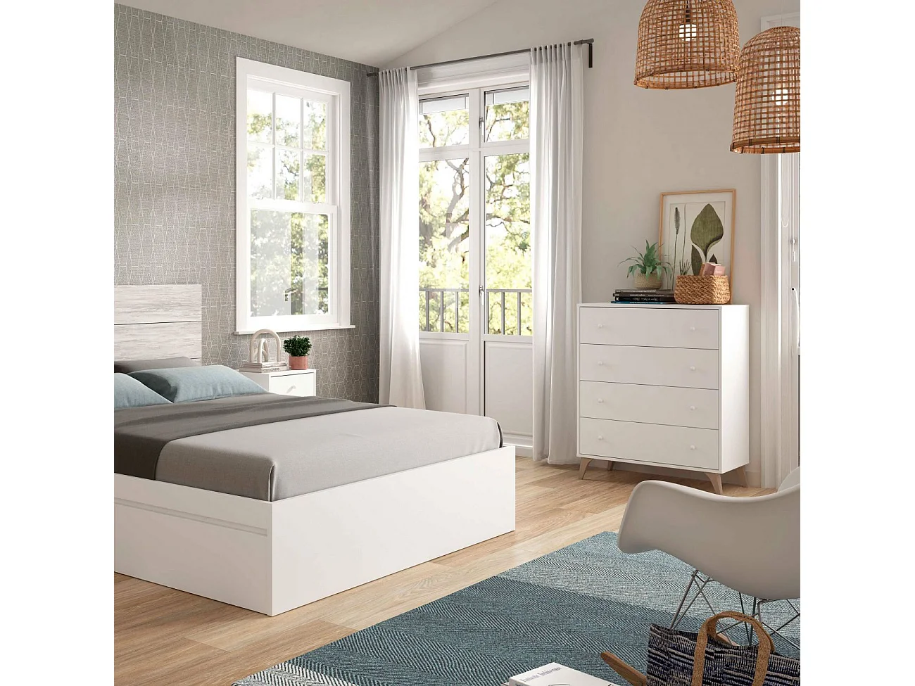 Commode 4 tiroirs Sweet - L95 cm