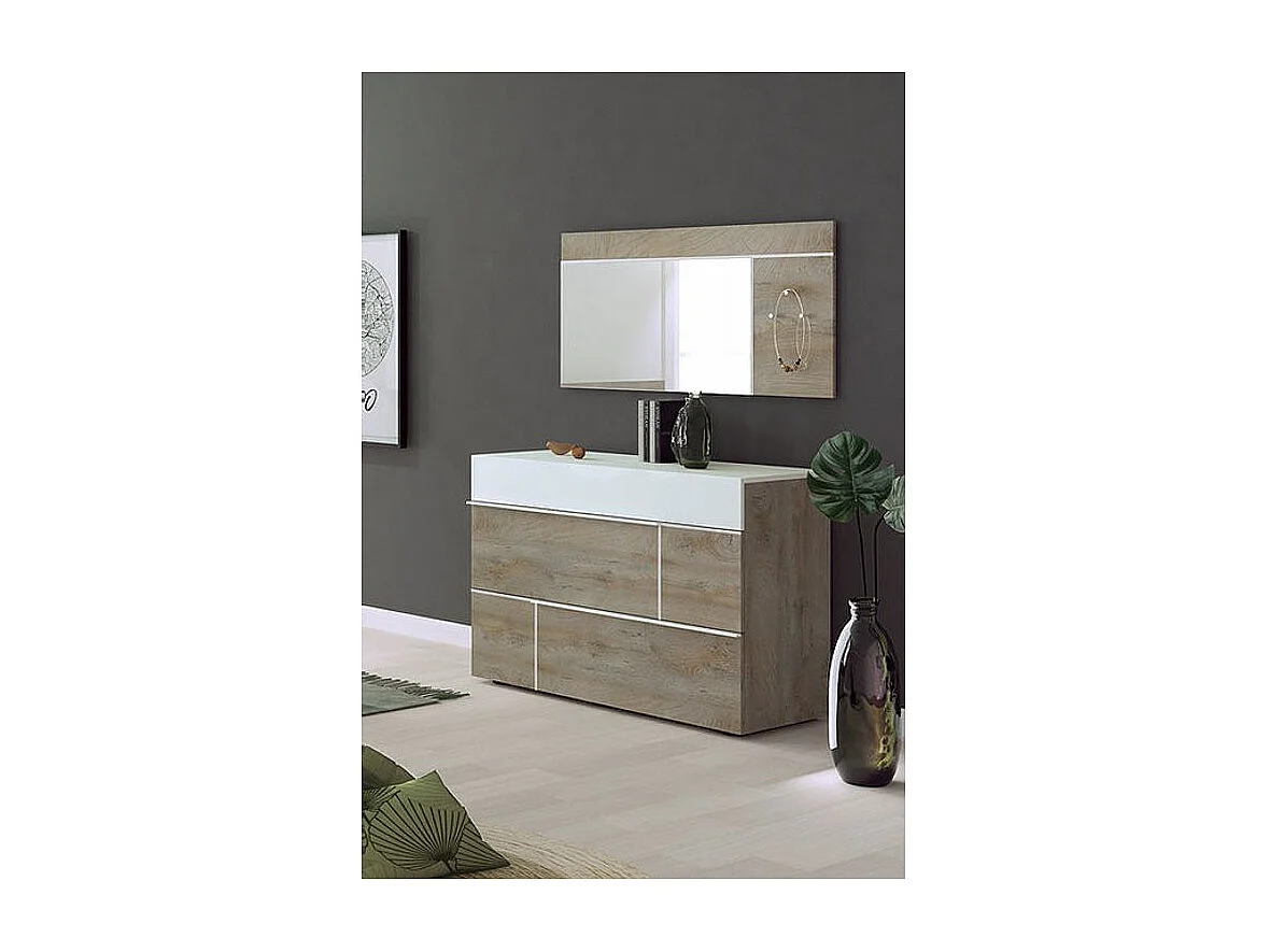 Commode Moderne 3 tiroirs L120 cm - Prado