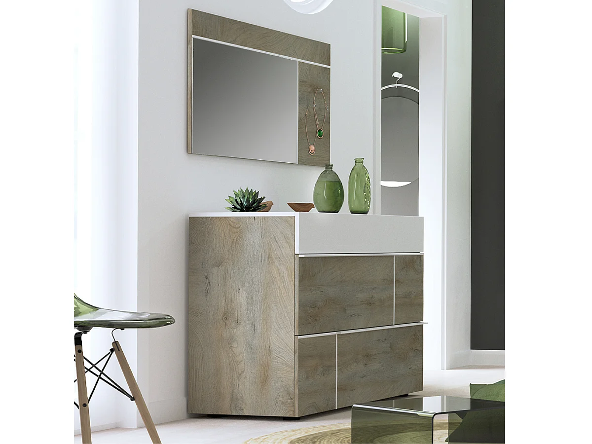 Commode Moderne 3 tiroirs L120 cm - Prado