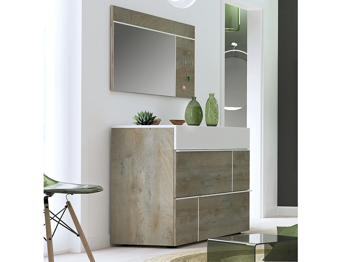 Commode Moderne 3 tiroirs L120 cm - Prado