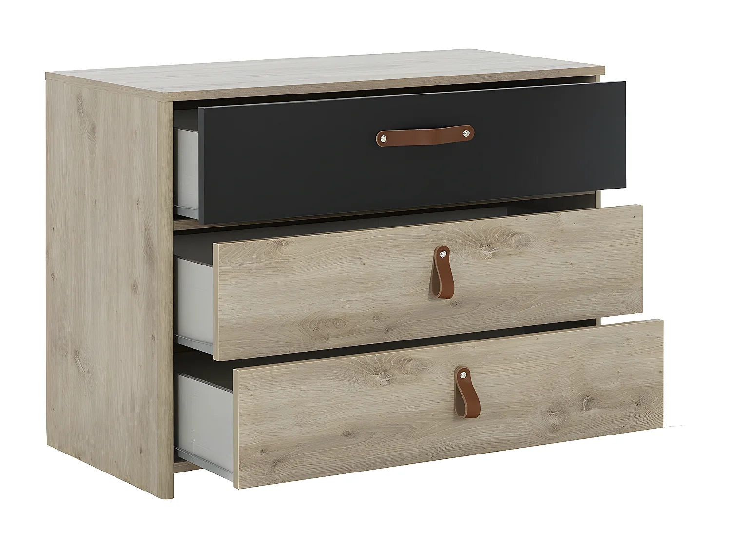 Ladekast 3 laden industriële stijl Arthus - Franse fabricage