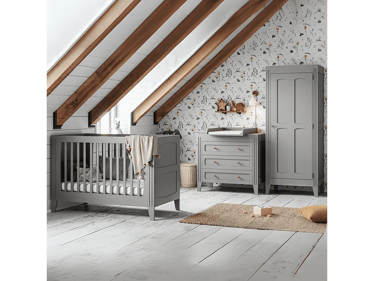 Ladenkast met 3 laden en sierlijsten L100 x H92cm - Milenne