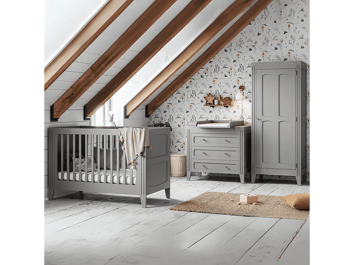 Commode 3 Tiroirs avec Moulures L100 x H92cm - Milenne