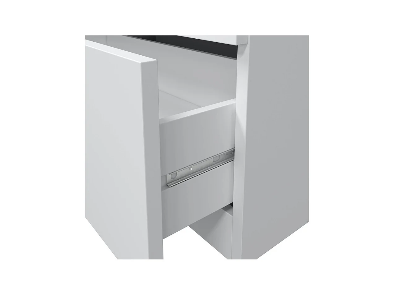 Cómoda 3 cajones aglomerado blanco 80x70x38cm