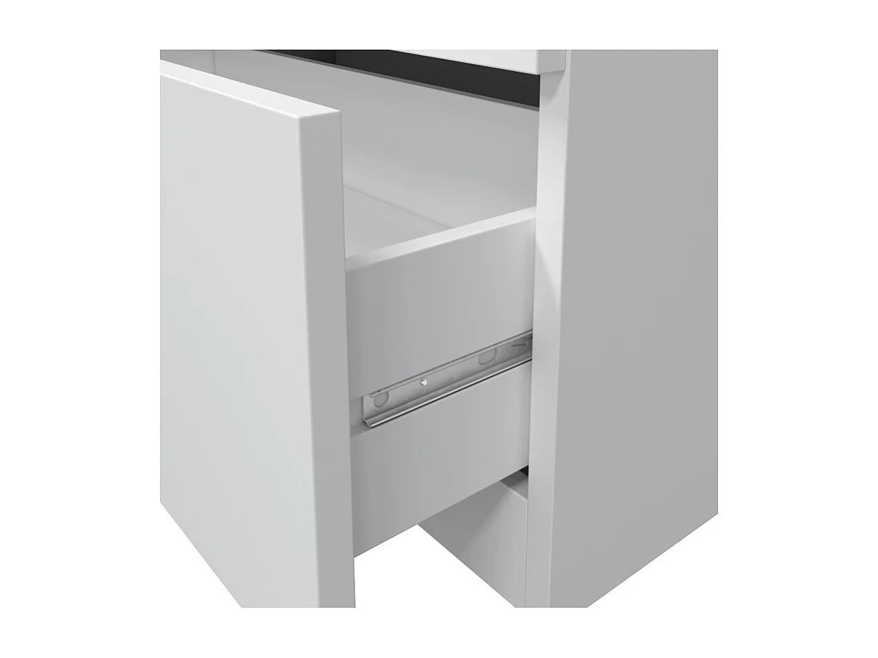 Cómoda 3 cajones aglomerado blanco 80x70x38cm