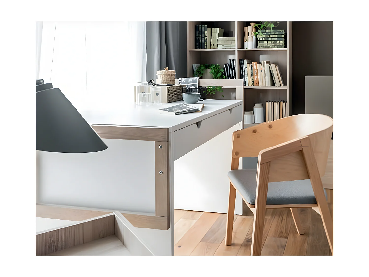 Commode sur roulettes avec cube amovible - STIGE