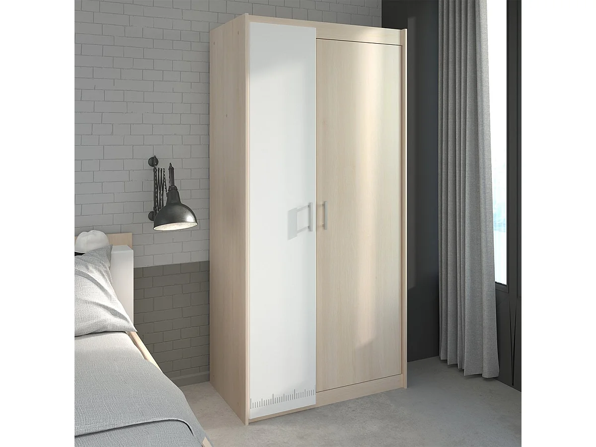 Armoire Enfant 2 Portes avec Penderies L85,2 cm - Charly