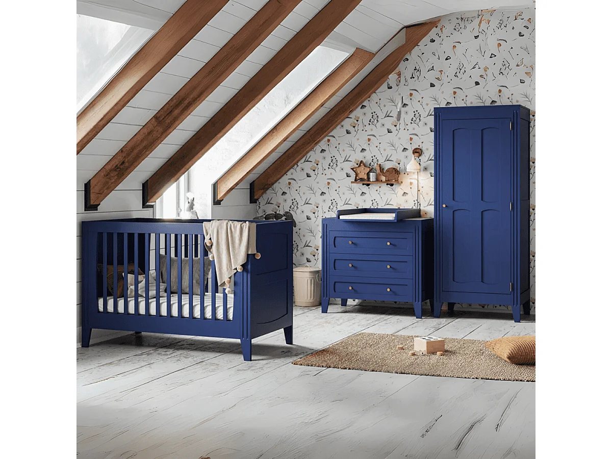 Kommode mit 3 Schubladen und Zierleisten L100 x H92cm - Milenne