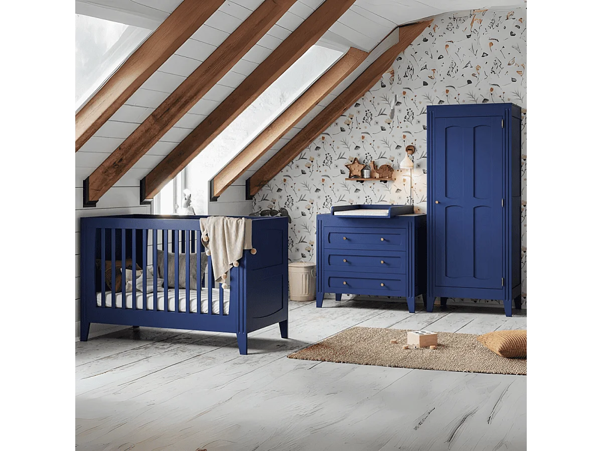 Kommode mit 3 Schubladen und Zierleisten L100 x H92cm - Milenne