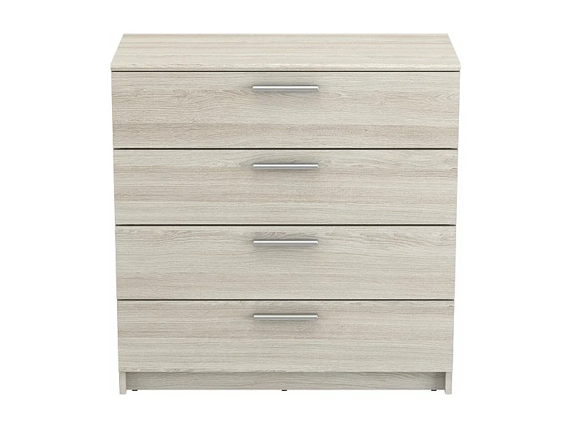 Ladenkast 4 laden L79,6 cm, lichte houten afwerking - Pricy