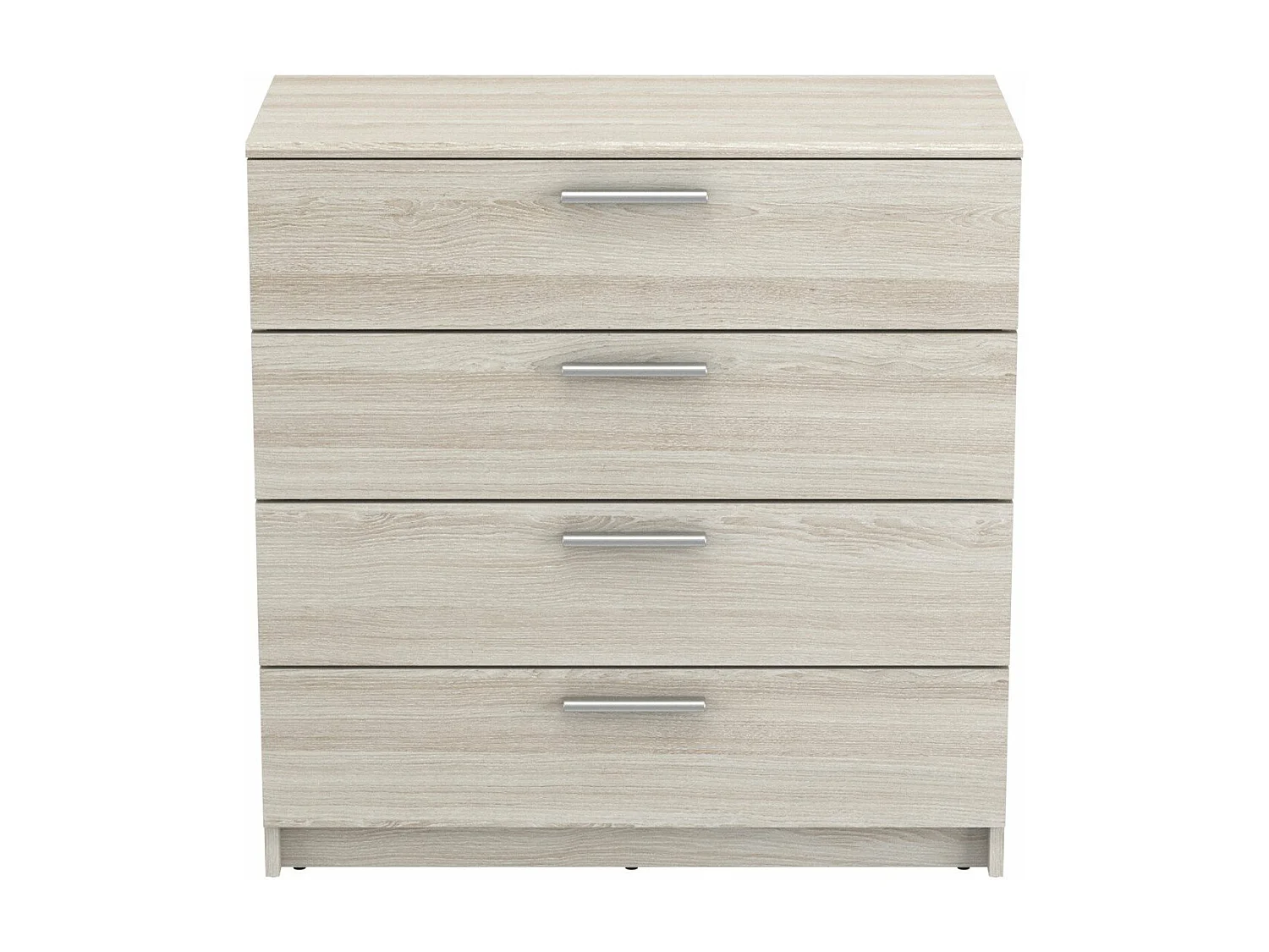 Ladenkast 4 laden L79,6 cm, lichte houten afwerking - Pricy