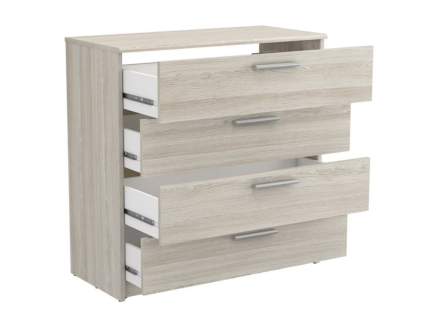 Komoda 4-szufladowa szer. 79,6 cm, dekor Bois Clair - Cena