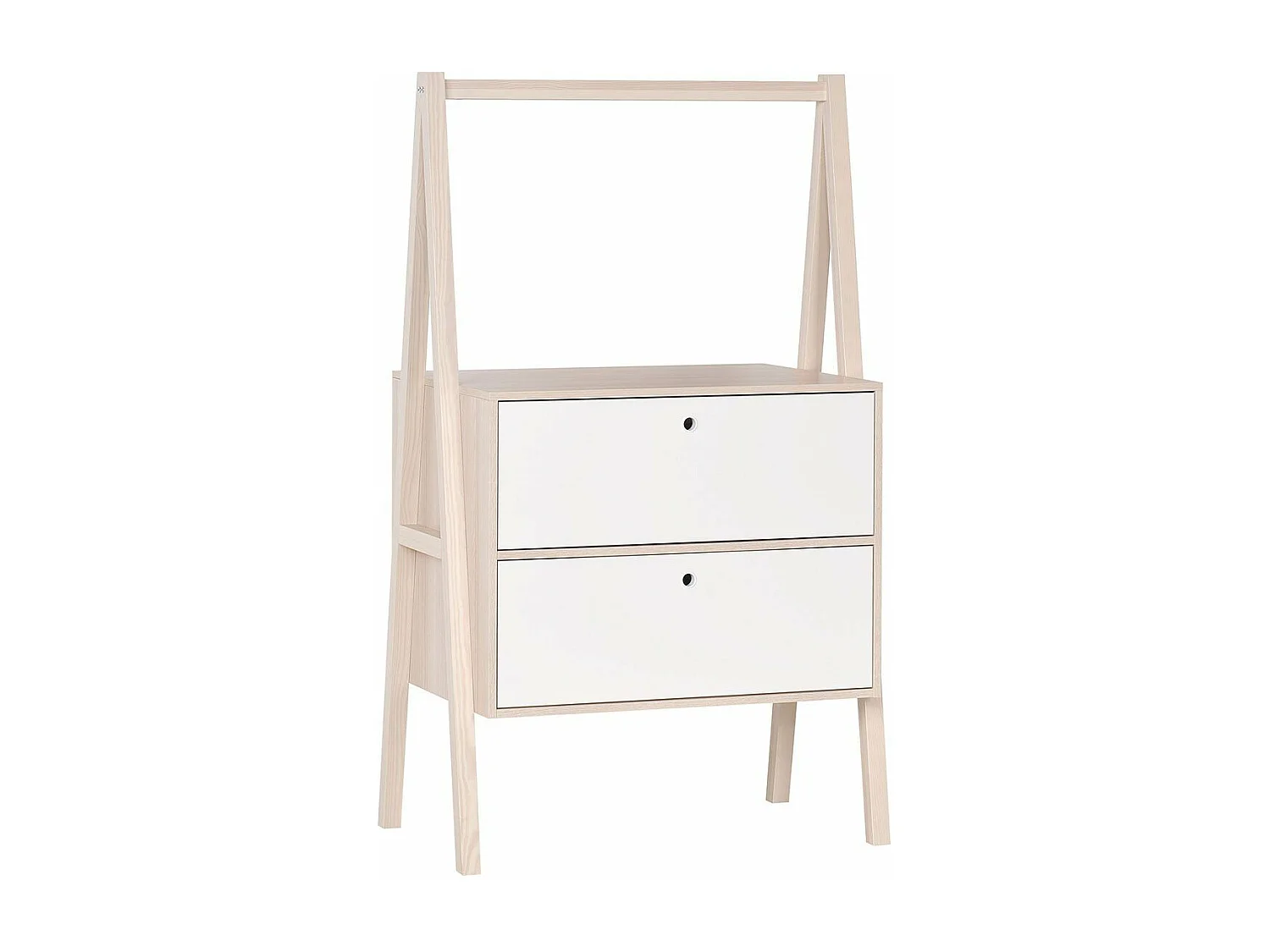 Commode 2 tiroirs blanc - Spot