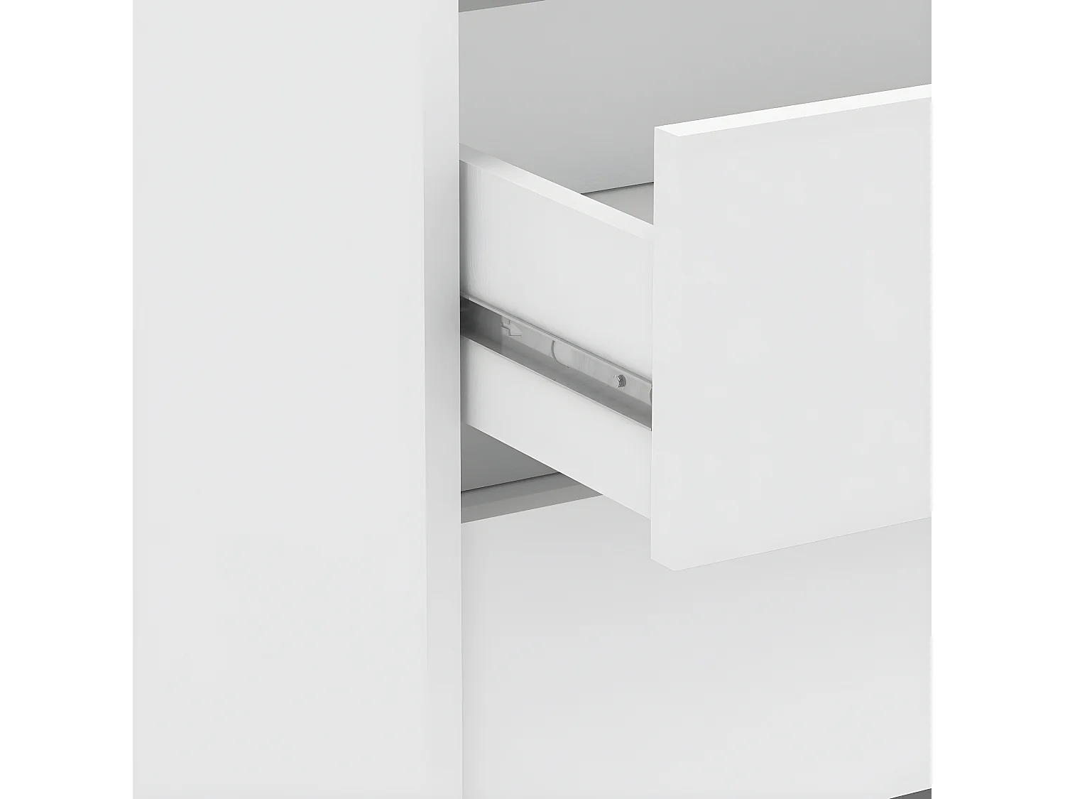 Kommode 3 Schubladen Weiß L80cm - Blokty