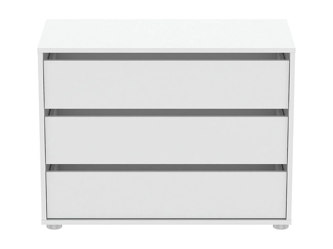 Commode 3 Tiroirs Blanche L80cm - Blokty