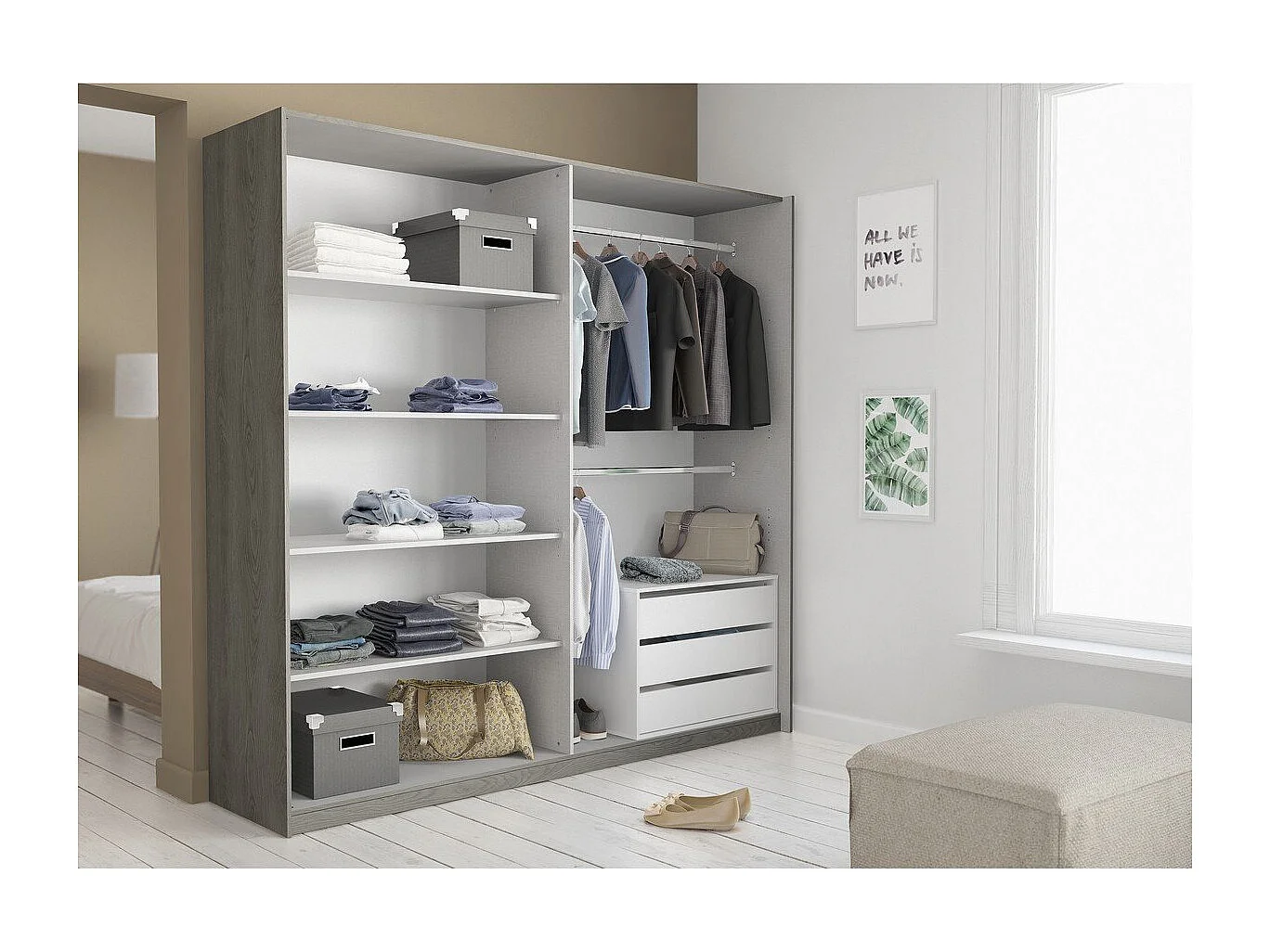 Commode 3 Tiroirs Blanche L80cm - Blokty